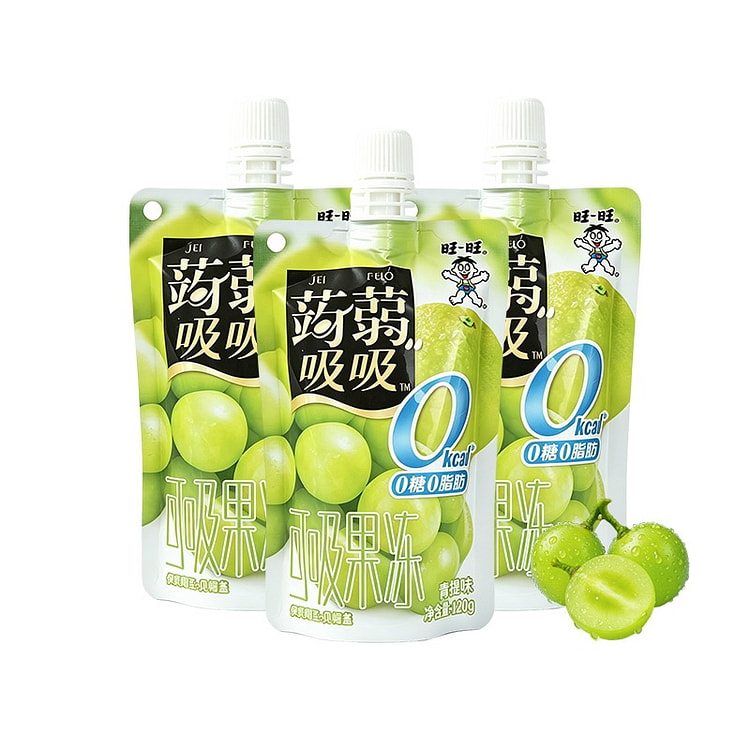 Want Want Konjac Jelly Green Grape Flavor 120g*3 3 pack
