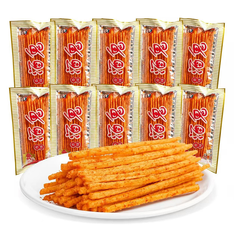 Drunk Guy Spicy Wheat Gluten Snack(9 g) 10 pack