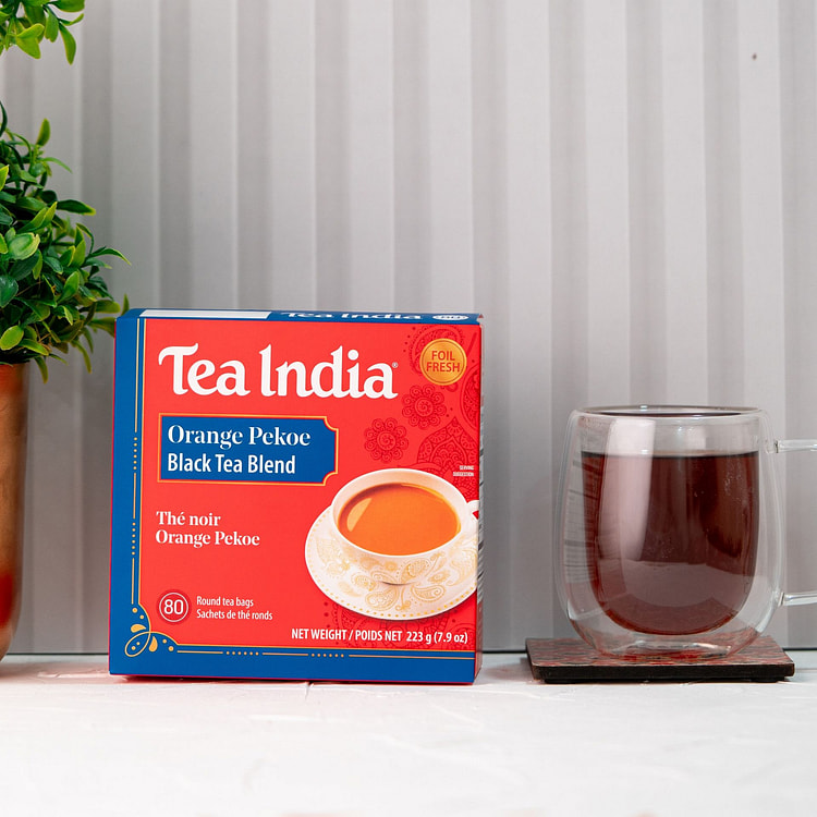 Tea India Orange Pekoe Black Tea - 80 teabags 1 box