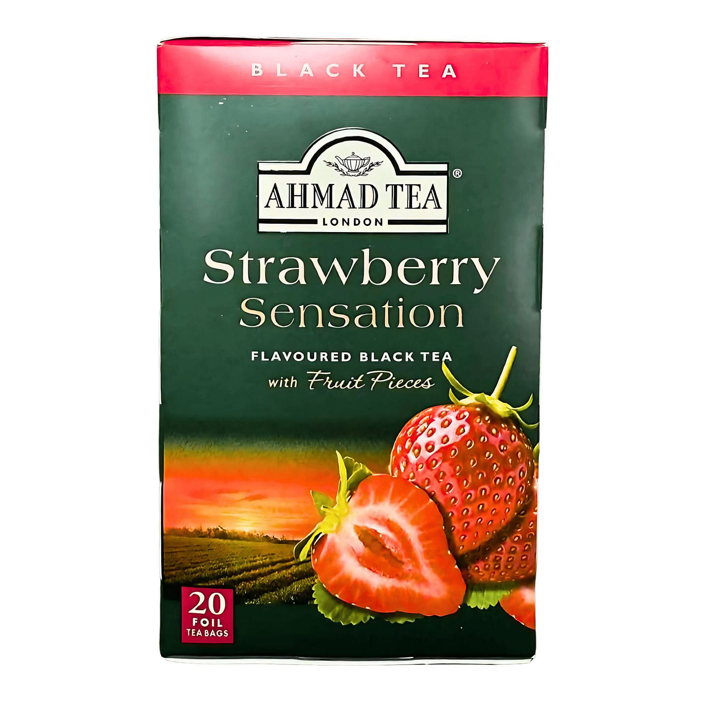 AHMAD TEA – StrawberrySensation Fruit Black 20Bags 1 each