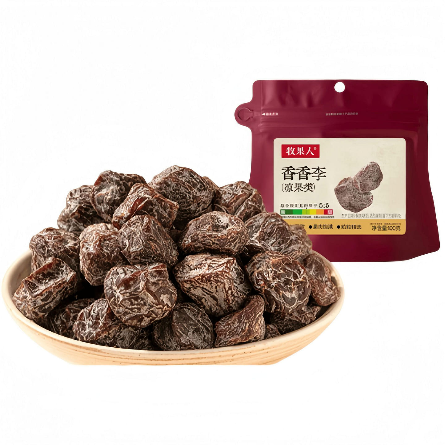 Mu Guo Ren Fragrant Plum, Thick Flesh 100g*1 Bag 100 g