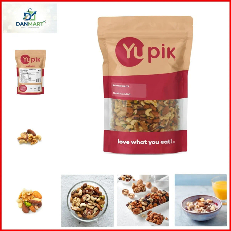 Yupik Raw Mix Nuts, 1 lb, Premium Natural Mixed Nu 1 each