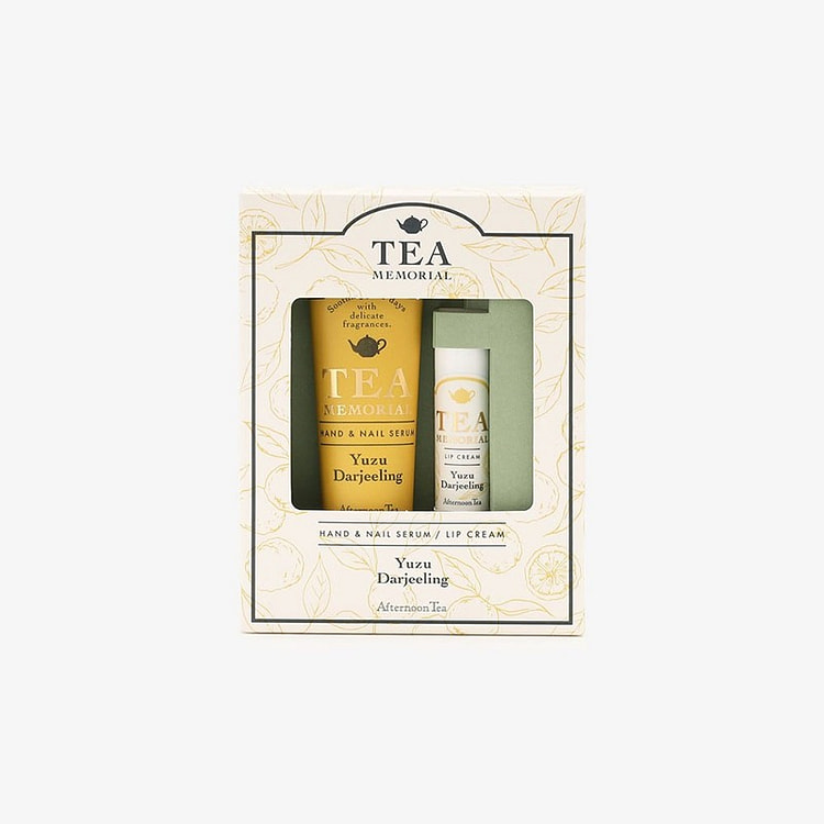 AFTERNOON TEA Tea Memorial Hand Serum and Lip Balm Set