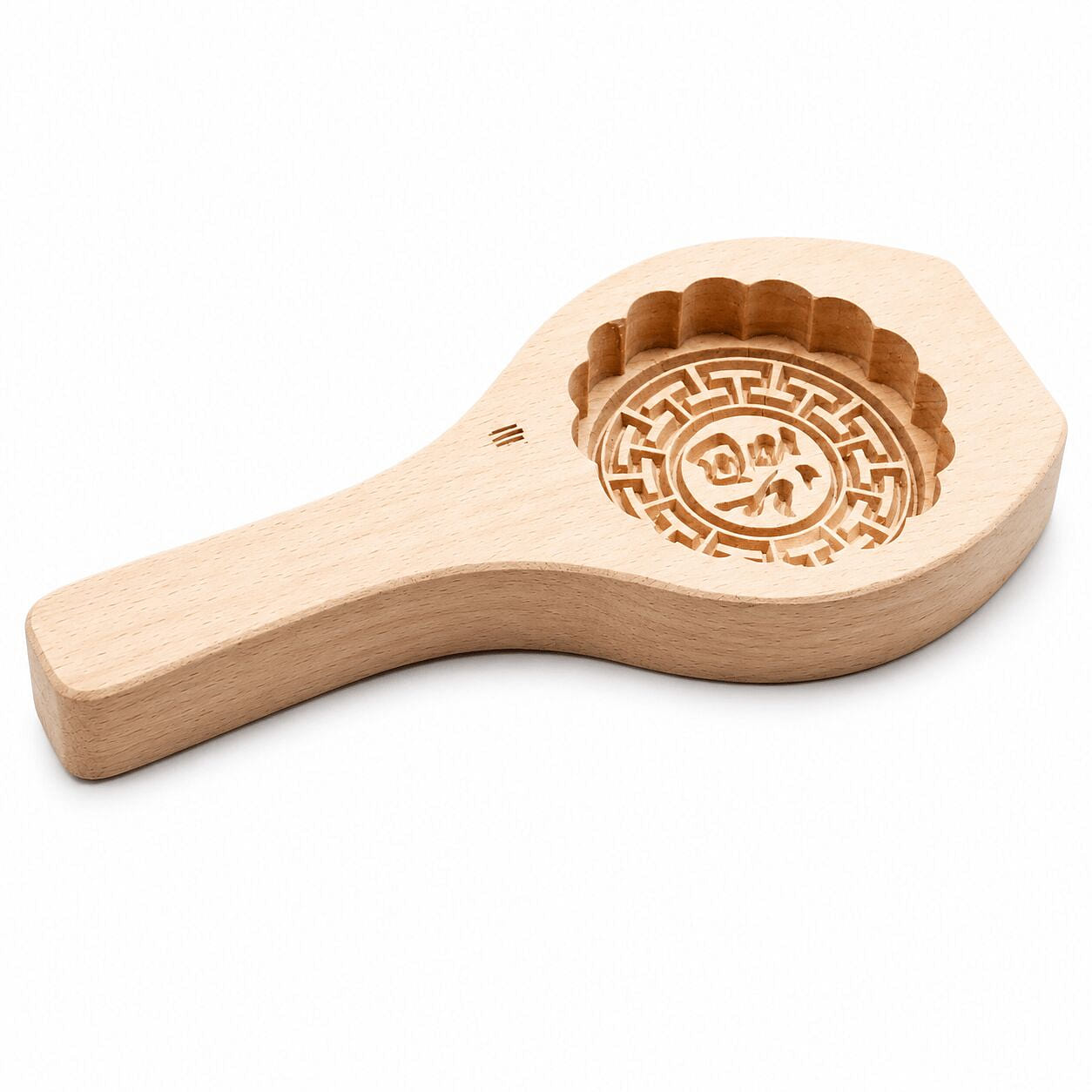 Natural Solid Wood Mooncake Mold 1 count