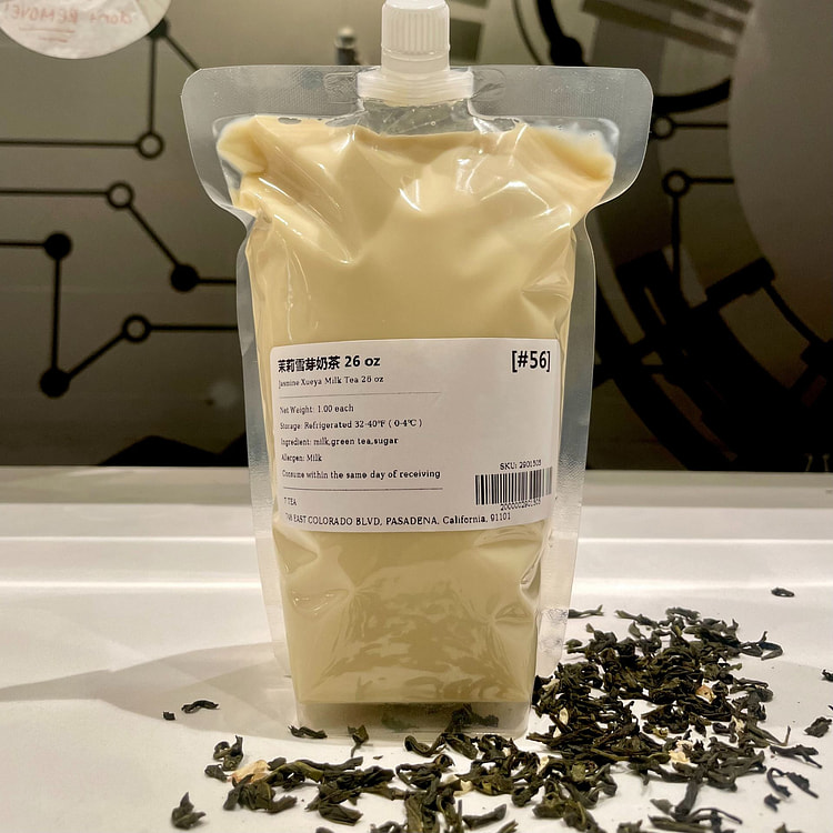 茉莉雪芽奶茶 26 OZ