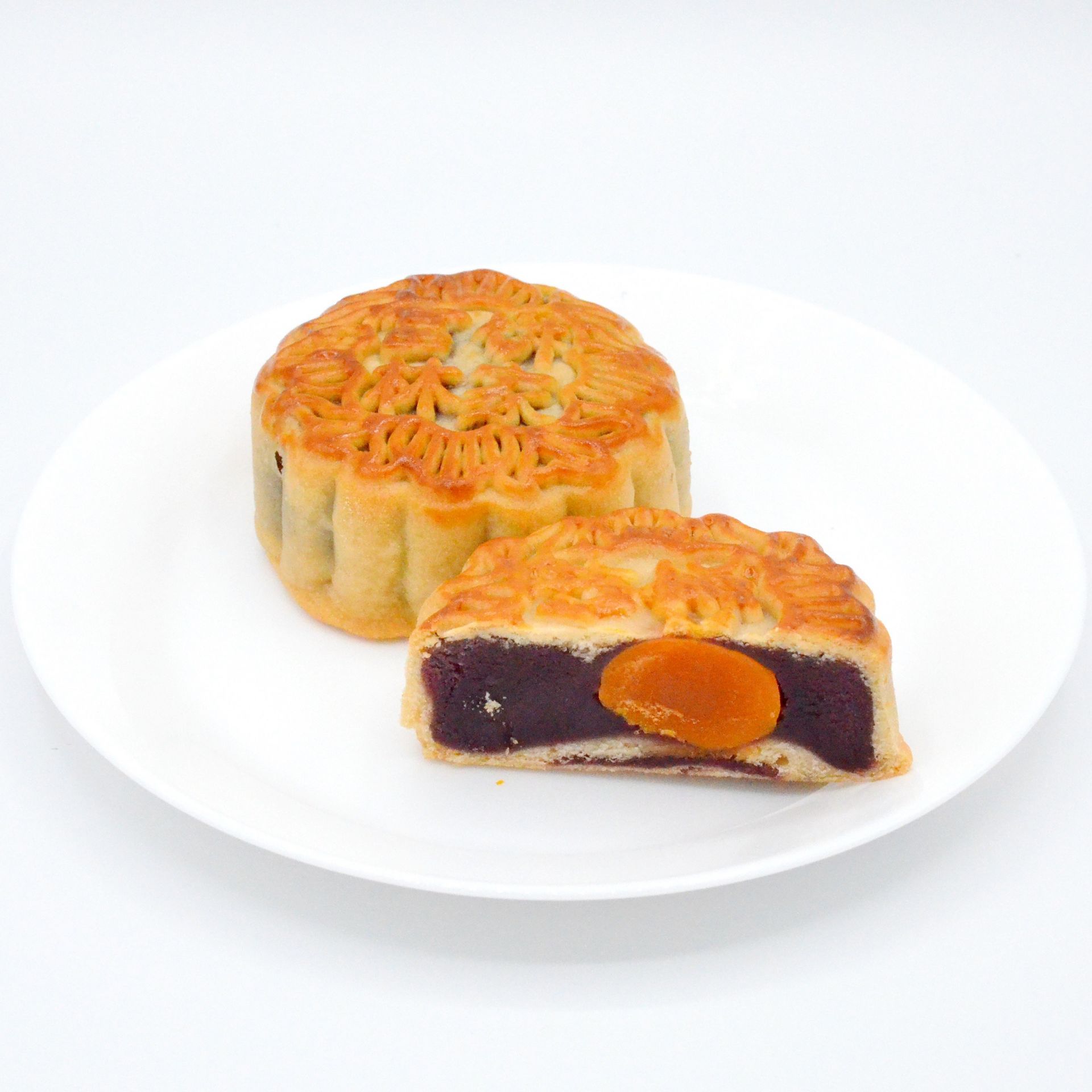 Purple Sweet Potato and Salted Egg Yolk Mooncake 1 count
