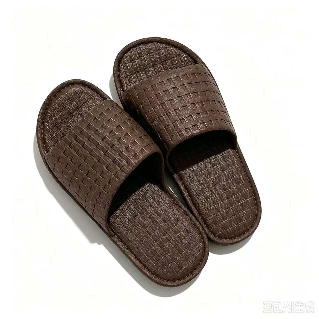 Thin home men’s slippers coffee size 44-45/1 pair 1 each