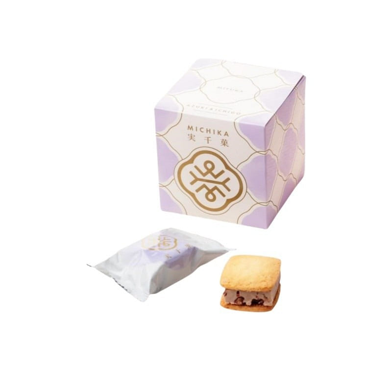 Tokyo limited popular souvenirs Red bean strawberry sandwich butter cookies 4 pc 1 box