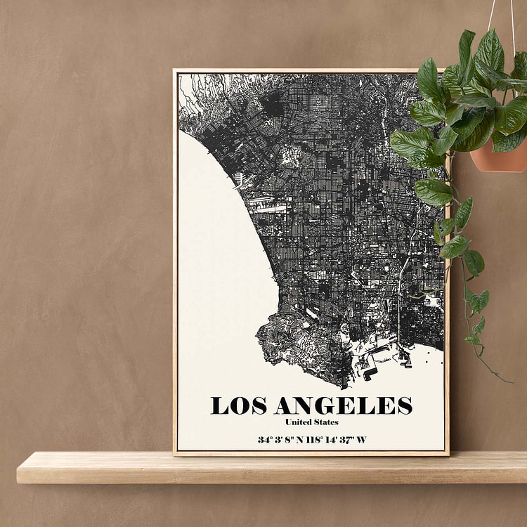 Los Angeles CA 16" x 20" / Gold