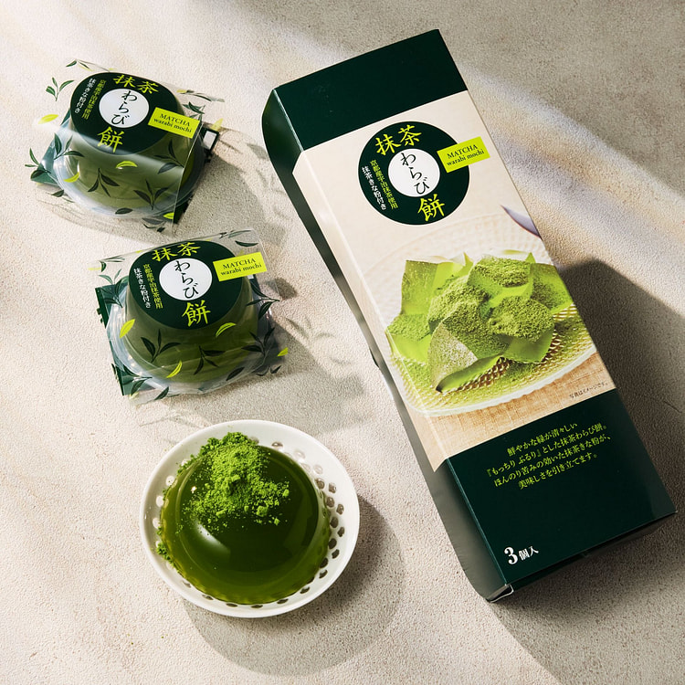 Matcha Warabi Mochi (3 pieces)