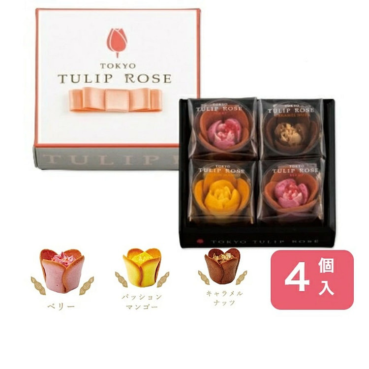 TOKYO TULIP ROSE Gift Box 4pcs/