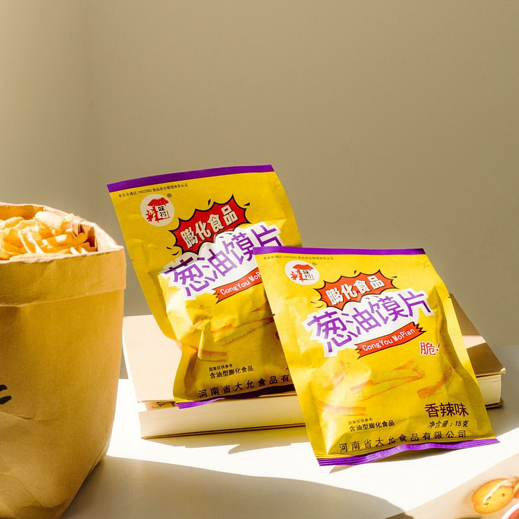 Scallion oil cracker slices 15g 1 pack