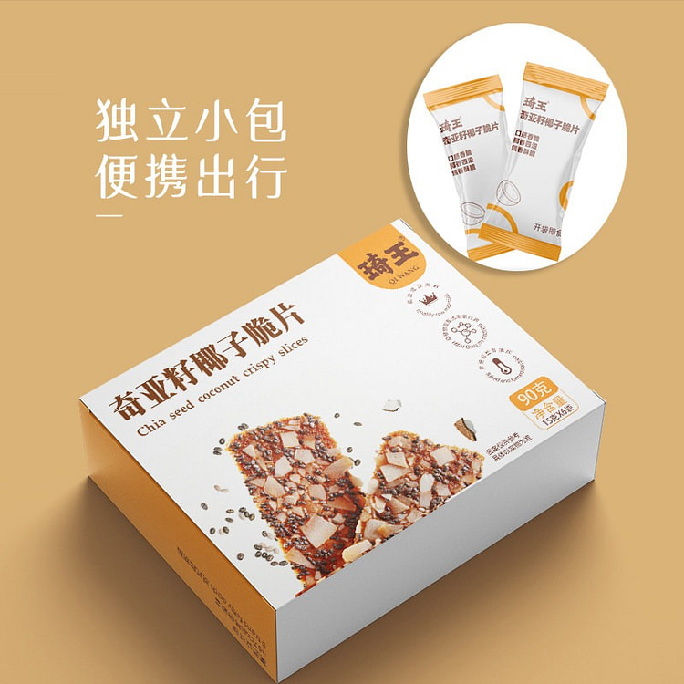 琦王 奇亚籽椰子脆片 90 克