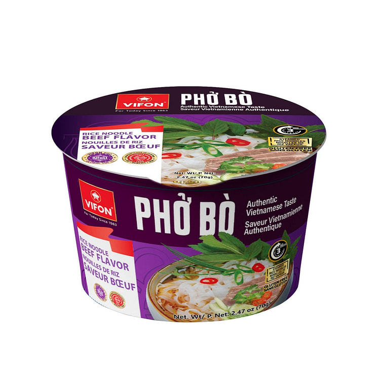 VIFON 牛肉风味河粉纸碗 6碗 2.47 盎司