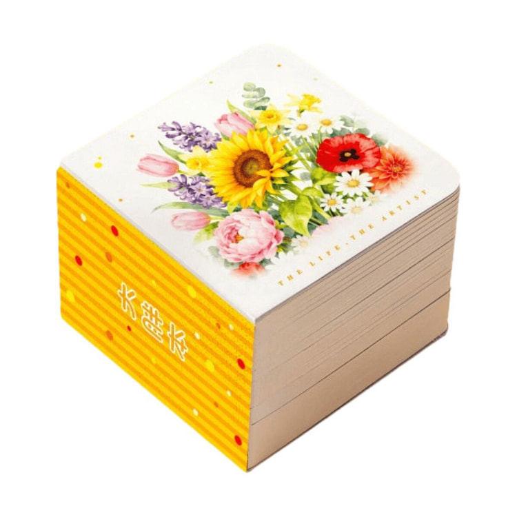 超厚解压水彩涂色本 100张 颜料 - 百花 1 个