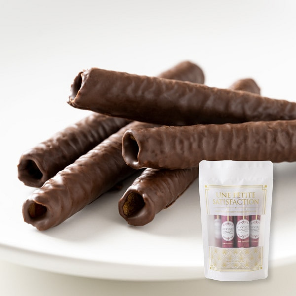 Kobe Fugetsudo Chocolate Rice Cracker Egg Rolls 6 Pieces