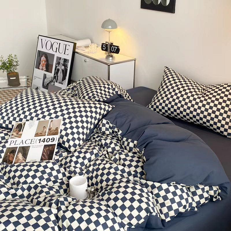 [Sleeplus]Literary retro style Classic chessboard black and white full size 1 each