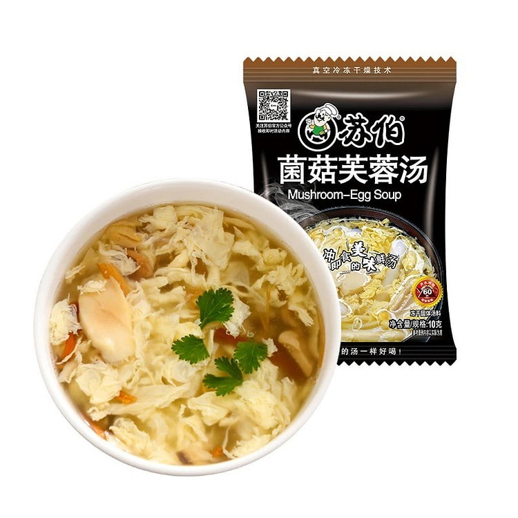 Su Bo's Mushroom and Egg Drop Soup 10g 1 pack