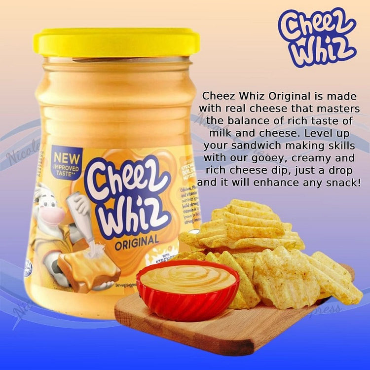Cheez Whiz Cheese Dip Bread Spread 210g