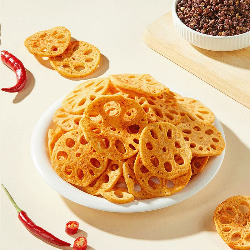 Spicy lotus root crisps 100 グラム