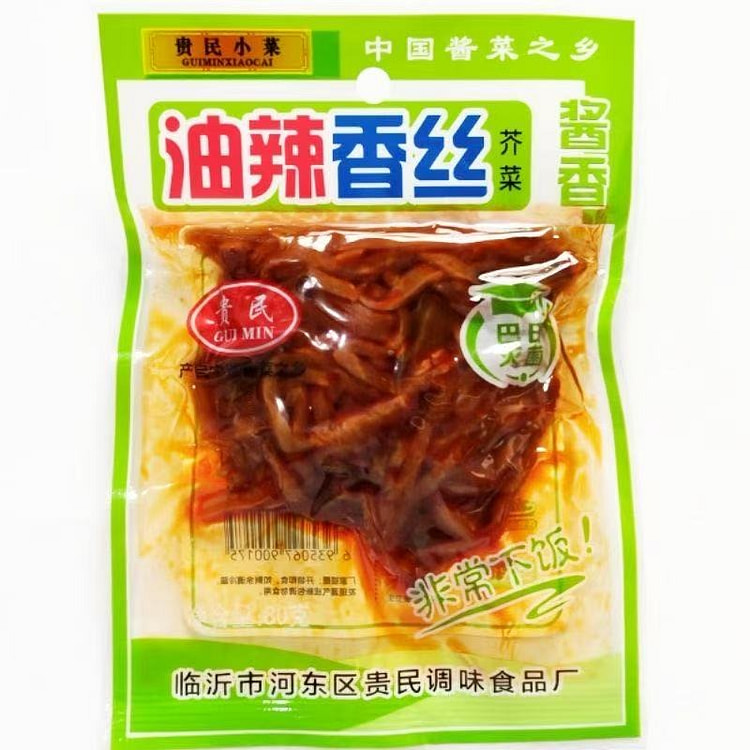 贵民 油辣香丝芥菜80g*2包 160 克