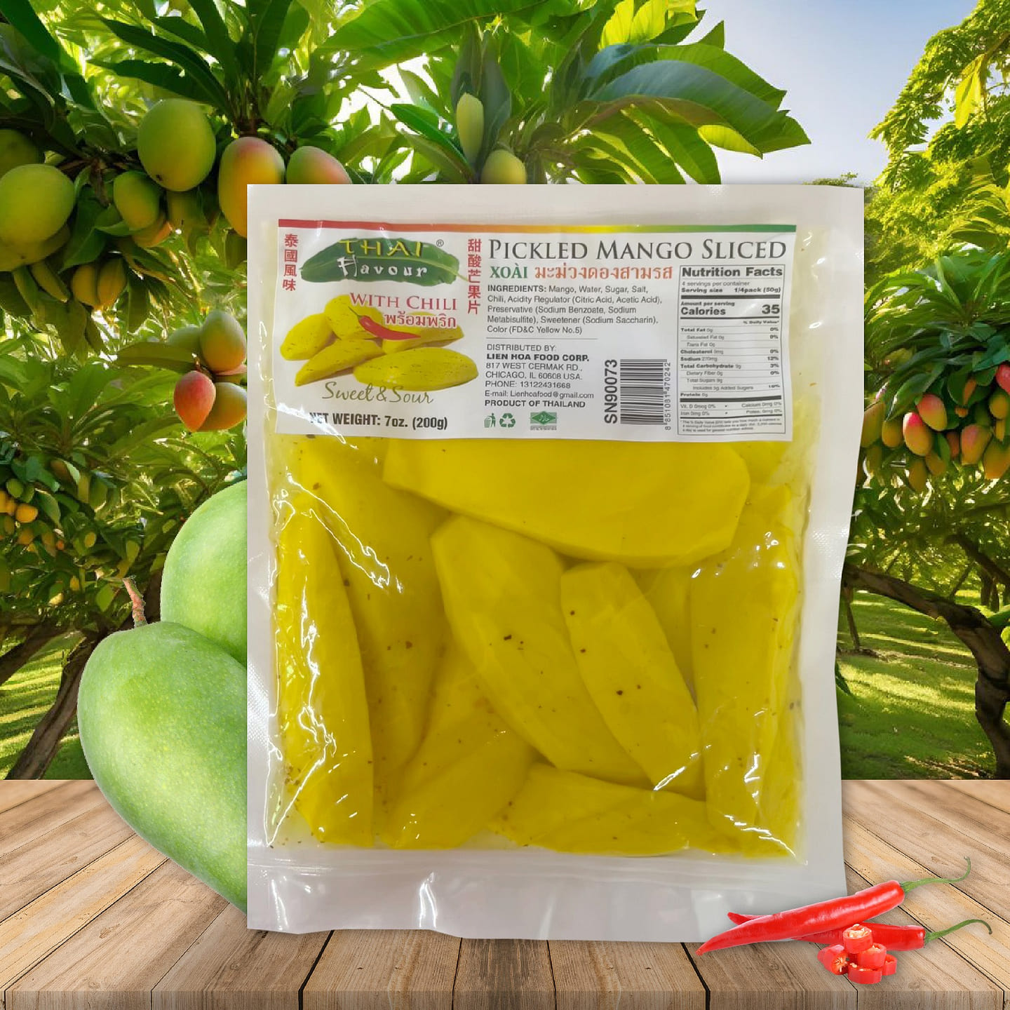 Pickle Sweet & Sour Mango with Chili 7 ออนซ์