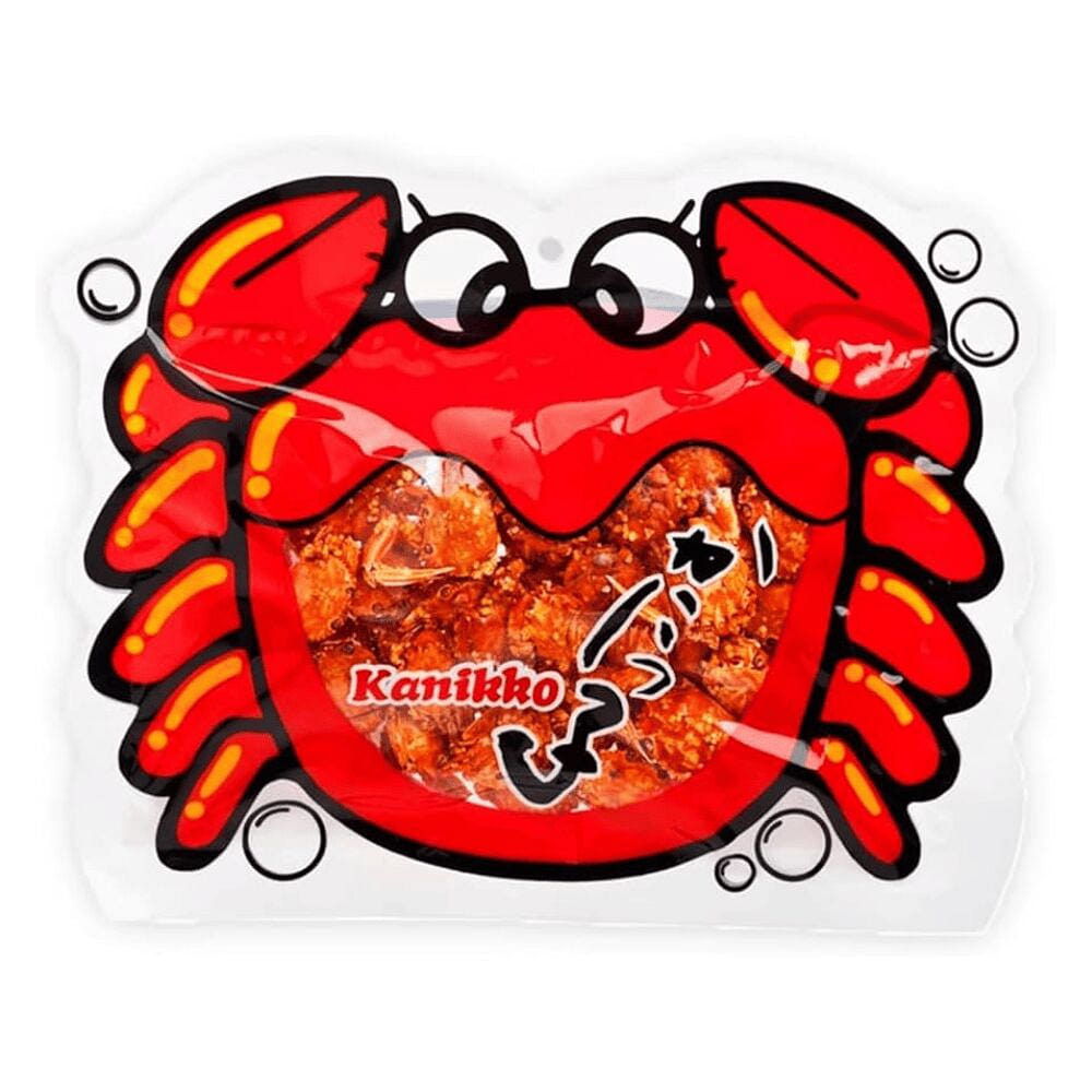Okabe Kanikko Fried Japanese Baby Crabs snack 1 each