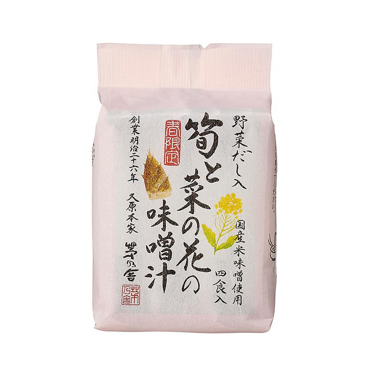 茅乃舍 竹笋 油菜花 味噌汤 4人份 1 份