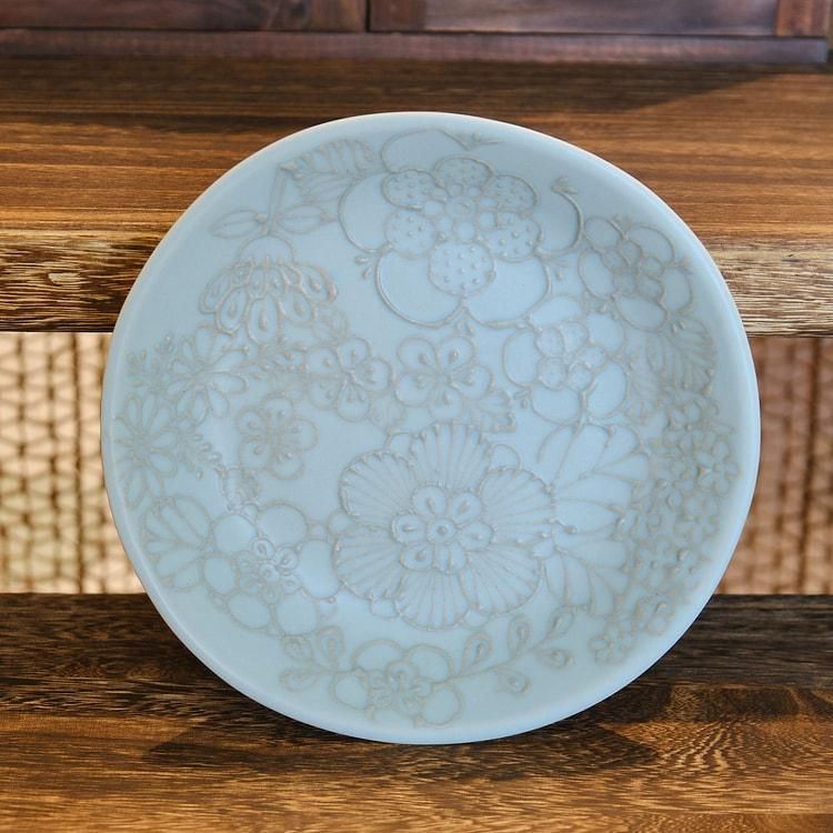 Artist Nazumi Taniguchi Flower 18.5cm L Plate #1