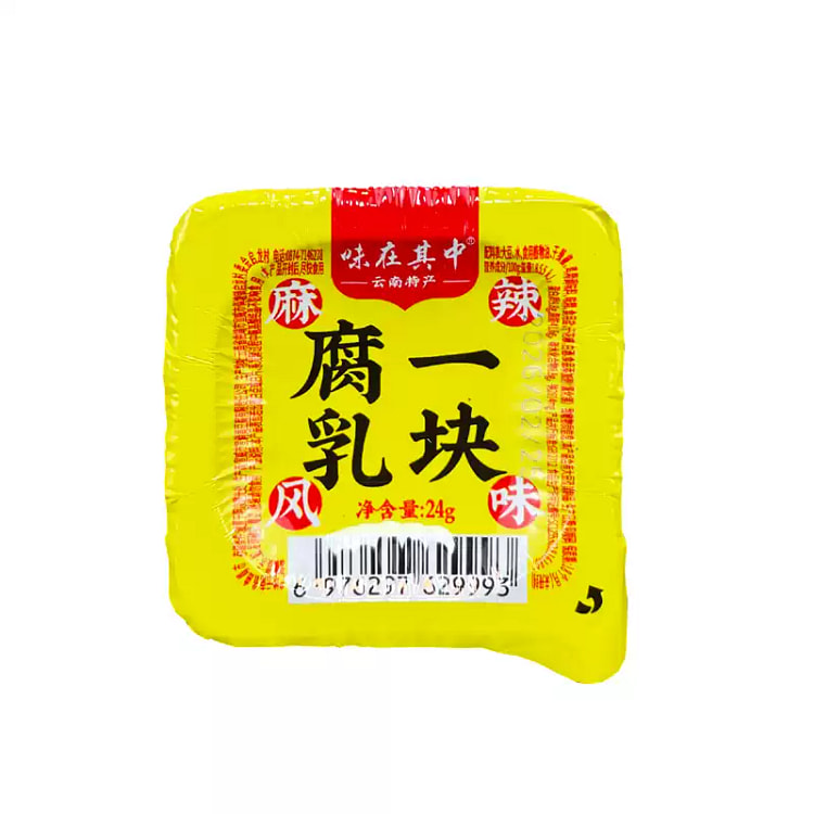 麻辣味一块腐乳1个 24 克