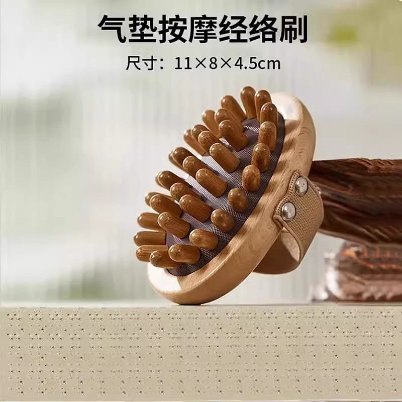 Meridian Brush Massage Comb Fat Abdomen Beech Wood 1 each