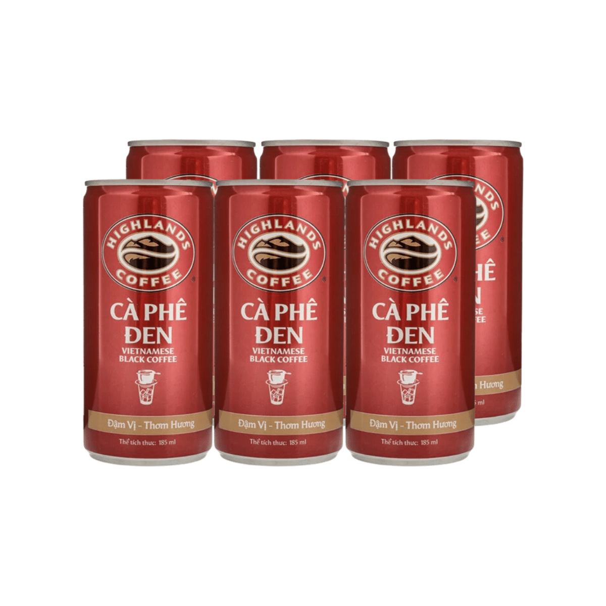 Highlands Coffee Vietnamese Black Coffee pack of 6 1 each