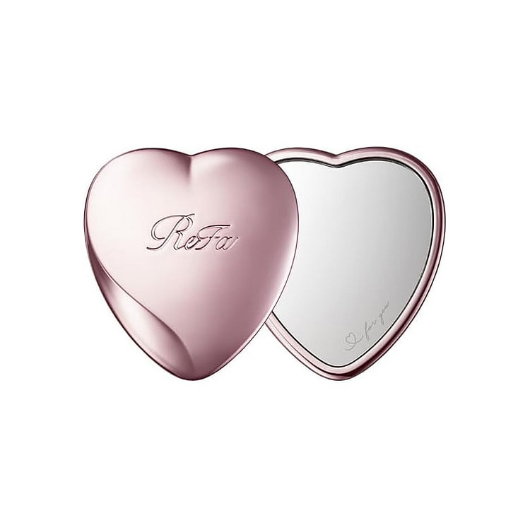 ReFa HEART MIRROR Rose Gold Compact Mirror 1 count