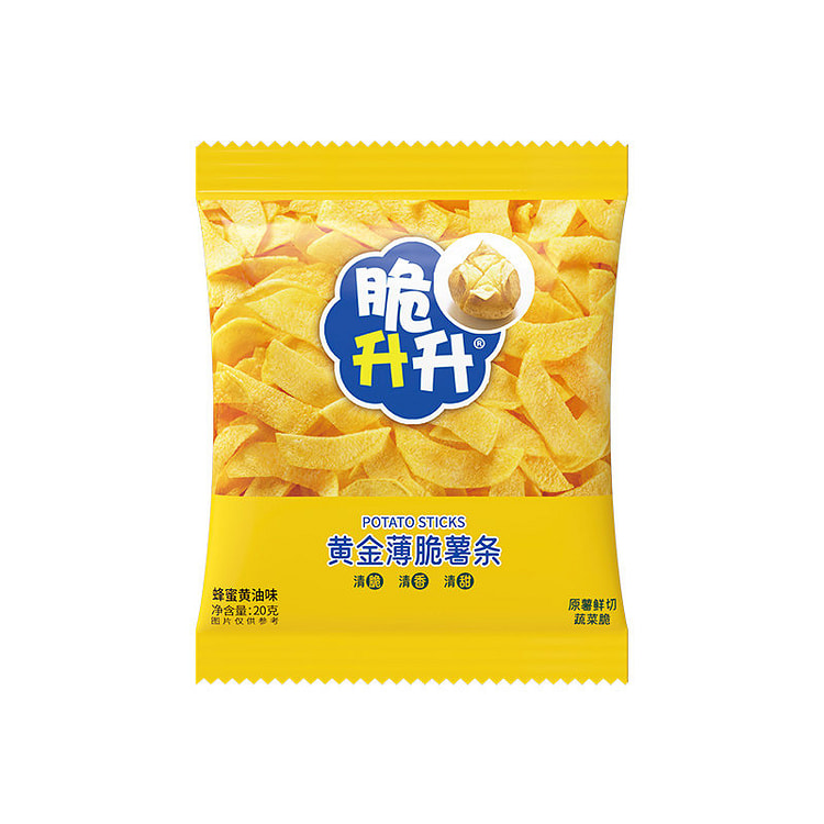 脆升升 黄金薄脆薯条（蜂蜜黄油） 原切零食小吃1袋 20 克