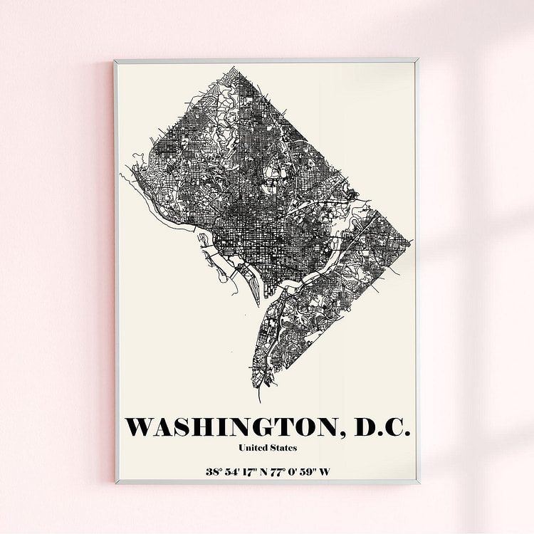 Washington, D.C. 24" x 36" / Aluminum