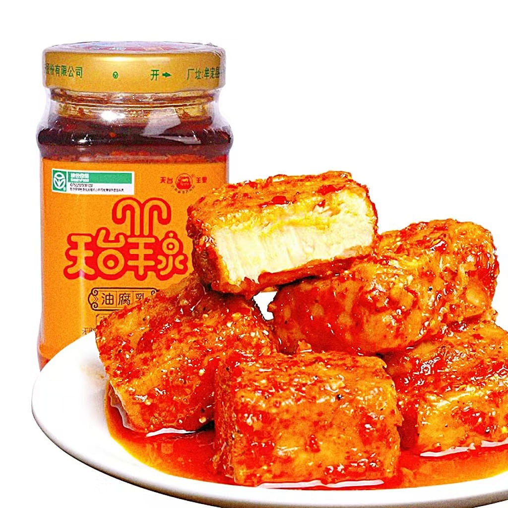 天台羊泉 油腐乳100g*1瓶 云南特产手工麻辣红油卤腐下饭菜酱 100 克