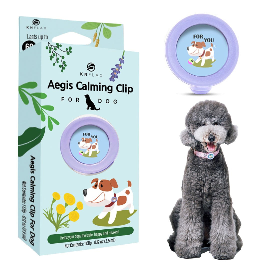 Aegis Calming Clip for Dog | 100% Natural Oil Helps your Dogs feel Safe For You 4 lb