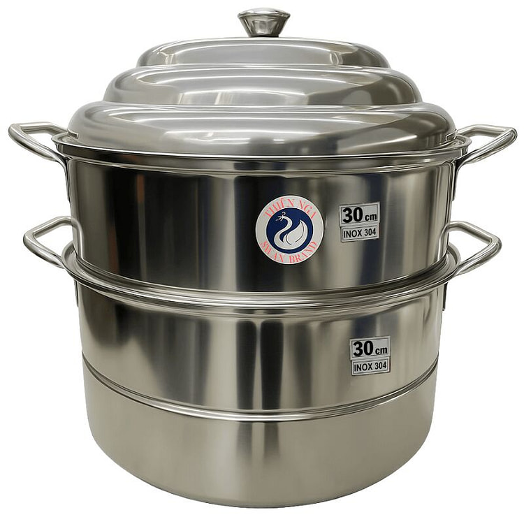 Swan 3-Tier 30cm Stainless Steel Steamer (SUS 304)