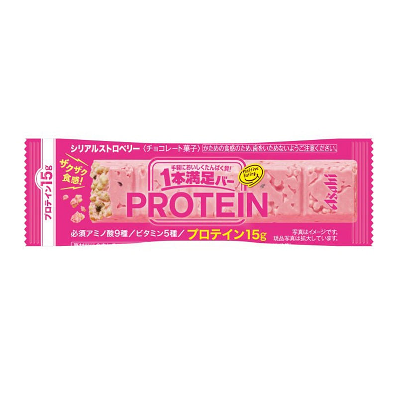 朝日 1本满足 高纤代餐能量棒 草莓味 15g 1 份