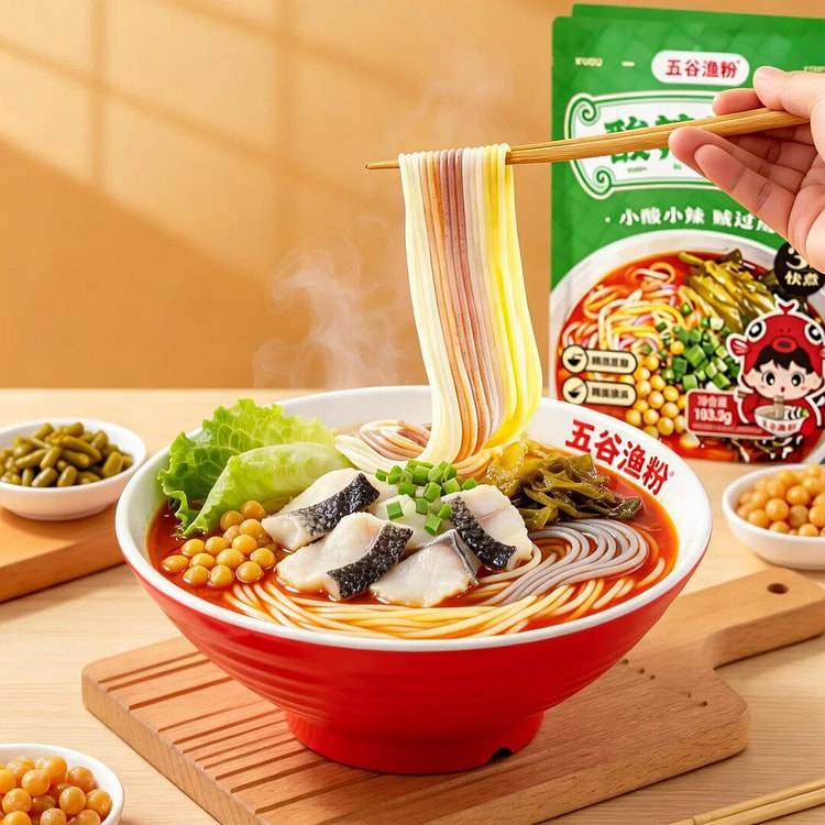 五谷渔粉酸辣味谷物鱼粉366g 366 克