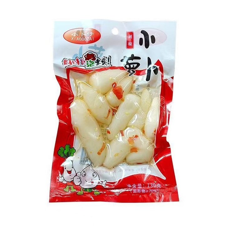 剁椒小萝卜酸萝卜酸脆头嘎嘣脆香脆小包装 130 克