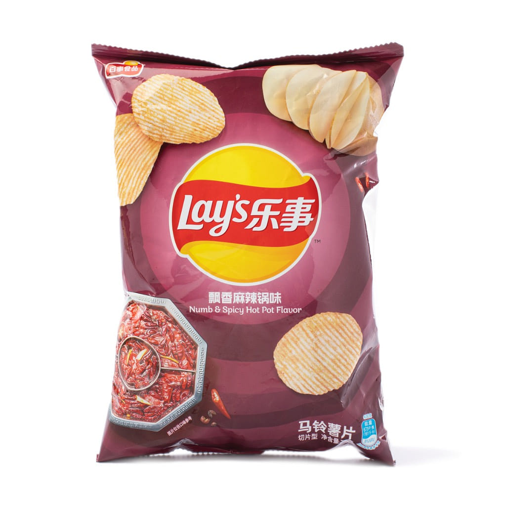 Lay's Potato Chips, Numb and Spicy Hot Pot Flavor 70 g*22 pack