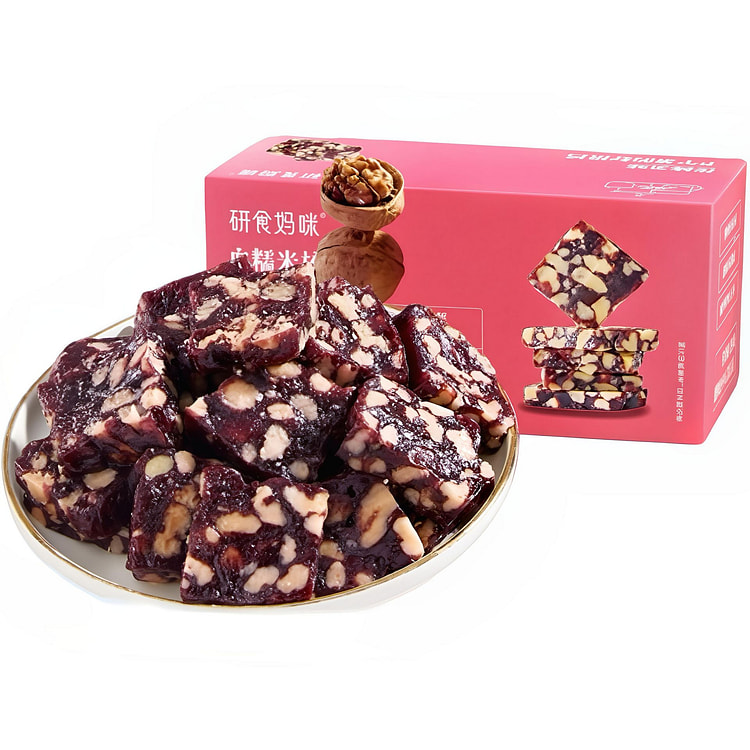 十月结晶研食妈咪血糯米核桃糕中式零食无蔗糖250g 250 克