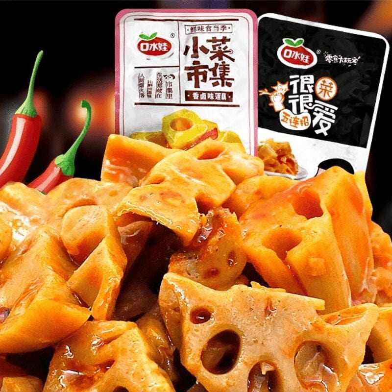 Lotus root slices, black duck, 20g, 15 packs 15 pack