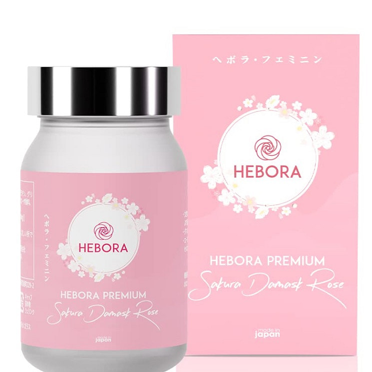 Hebora Premium 樱花大马士革玫瑰日本身体香味补充剂除臭剂 60 支。