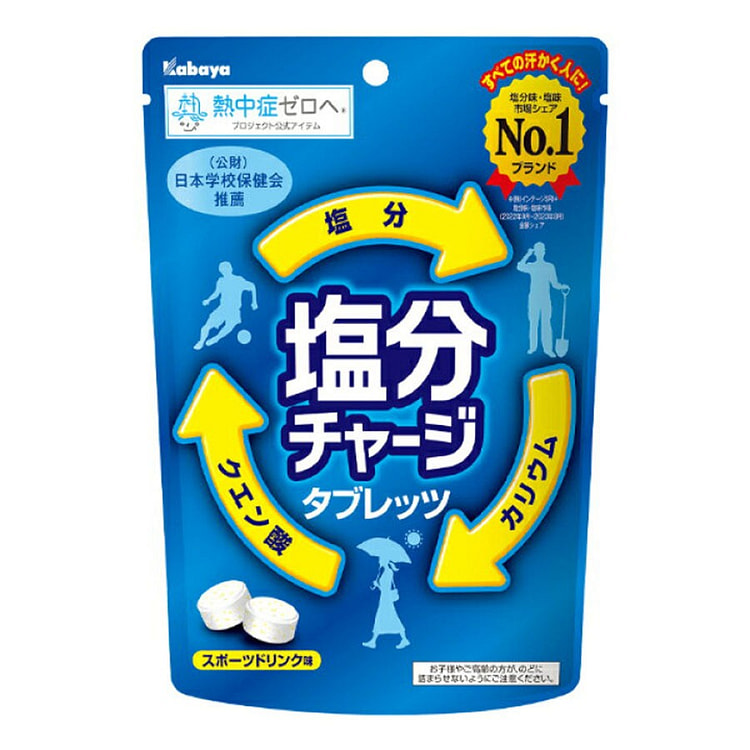 日本Kabaya 盐糖柠檬味运动 防中暑糖