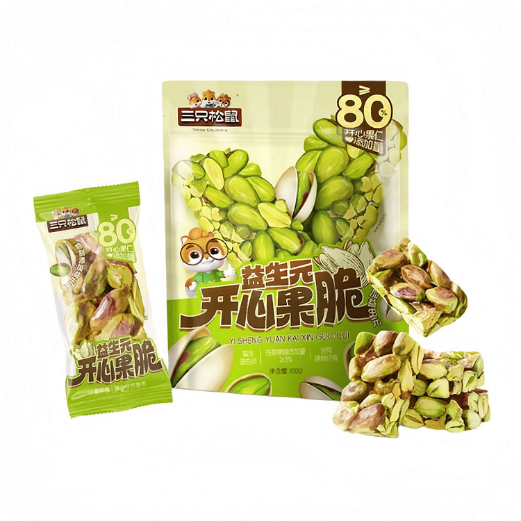 三只松鼠 生活馆益生元开心果仁脆 100g*1袋 100 克