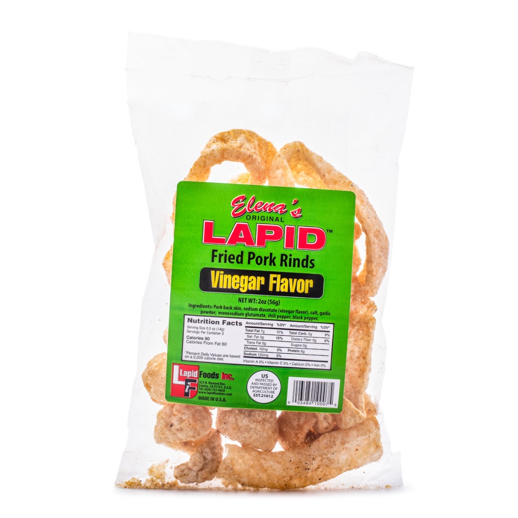 Get Elena's Original Lapid Fried Pork Rinds, Vinegar Flavor Delivered Weee! Asian Market