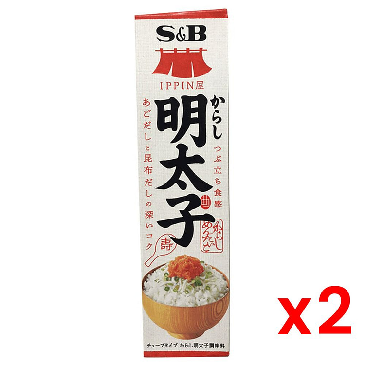 S&B IPPIN-YA Spicy Cod Roe Seasoning Past 38gx2 1 count