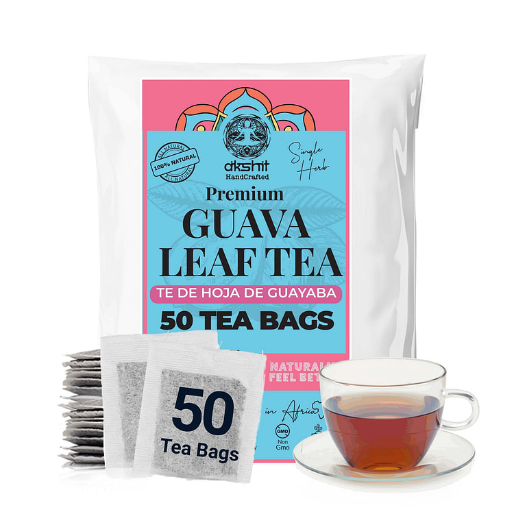 50 Guava Tea Bags, Pure Guava Tea, Herbal Tea 50 pack
